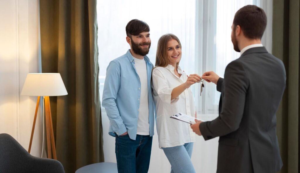 couple buying property