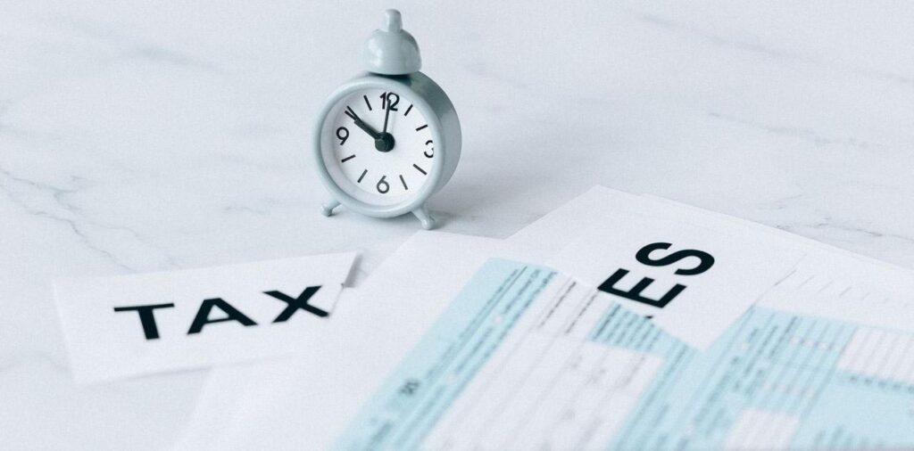 tax documents on the table